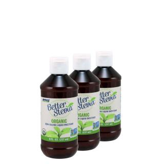 Folyékony stevia édesítőszer, Now Better Stevia, 3x237 ml