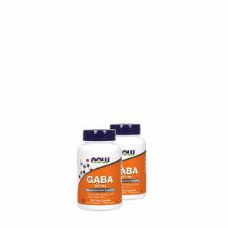 GABA 500 mg, B-6 vitaminnal, Now GABA, 2x100 kapszula