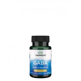 GABA gamma-amino-vajsav 250 mg, Swanson GABA, 60 kapszula