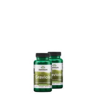 Graviola 530 mg, Swanson Graviola, 2x60 kapszula