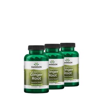 Gyömbér gyökér kivonat, Swanson Ginger Root Extract, 3x100 kapszula