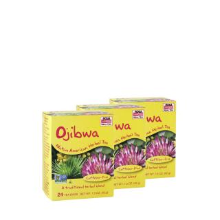 Gyulladáscsökkentő Ojibwa indián gyógytea, Now Ojibwa Tea, 3x24 adag, 3x42 g