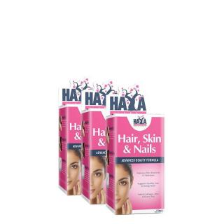 Haj, bőr és köröm formula, Haya Labs Hair Skin &amp; Nails, 3x60 tabletta