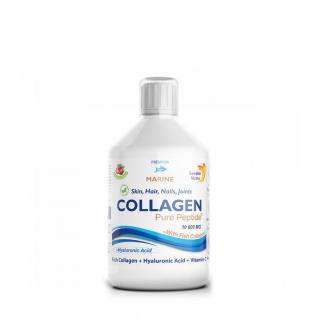 Hidrolizált folyékony halkollagén 10 000 mg, Swedish Nutra Collagen Pure Peptide with Fish, 500 m...