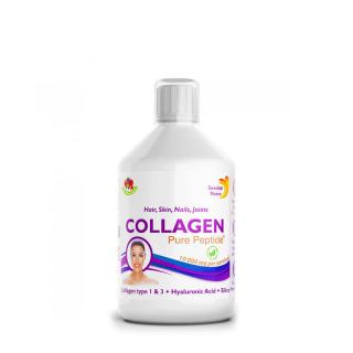 Hidrolizált folyékony marhakollagén 10 000 mg, Swedish Nutra Collagen Pure Peptide, 500 ml
