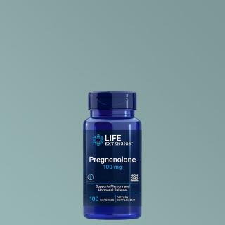 Hormonális egyensúly és memóriatámogató pregnenolon 100 mg, Life Extension Pregnenolone, 100 kaps...
