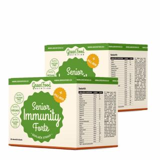 Időskori immunrendszer támogató csomag ajándék kapszulatartóval, GreenFood Nutrition Senior Immun...