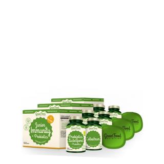 Immunerősítő és probiotikum csomag, GreenFood Nutrition Junior Immunity &amp; Probiotics Box, 3 c...