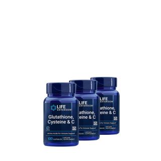 Immunerősítő komplex, Life Extension Glutathione Cysteine &amp; C, 2x100 kapszula