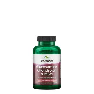 Ízületvédő komplex, Swanson Glucosamine Chondroitin &amp; MSM, 120 tabletta