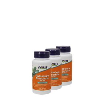 Kálium-glükonát 99 mg, Now Potassium Gluconate, 3x100 tabletta