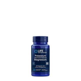 Kálium magnéziummal, Life Extension Potassium with Extend-Release Magnesium, 60 kapszula