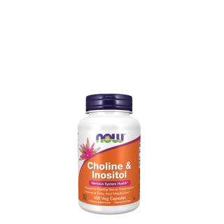Kolin &amp; inozitol 500 mg, Now Choline &amp; Inositol, 100 kapszula