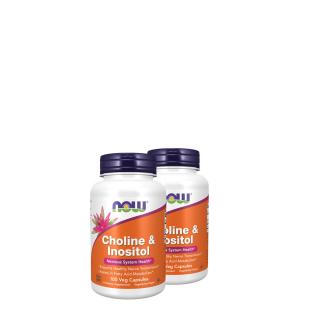 Kolin &amp; inozitol 500 mg, Now Choline &amp; Inositol, 2x100 kapszula