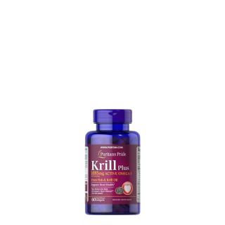Krill Oiaj koncentrátum 1085 mg, Puritan's Pride Krill Oil Plus High Omega-3 Concentrate, 60 kaps...