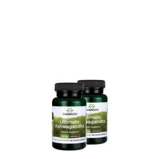 KSM-66 ashwagandha 250 mg, Swanson Ultimate Ashwagandha, 2x60 kapszula