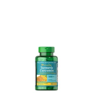 Kurkuma 500 mg, Puritan's Pride Turmeric Curcumin, 90 kapszula