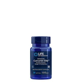 Kurkuma kivonat gyömbérrel, Life Extension Advanced Curcumin Elite, 30 kapszula