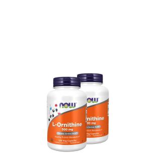 L-ornitin aminosav 500 mg, Now L-Ornithine, 2x100 kapszula