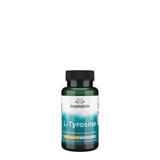 L-tirozin aminosav 500 mg, Swanson AjiPure L-Tyrosine, 60 kapszula