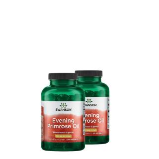 Ligetszépe olaj 500 mg, Swanson Evening Primrose Oil, 2x250 gélkapszula