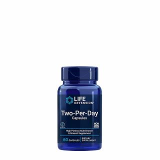 Magas dózisú multivitamin, Life Extension Two-Per-Day, 60 kapszula