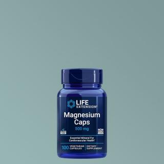 Magnézium 500 mg komplex 4-féle magnéziummal, Life Extension Magnesium Caps, 100 kapszula