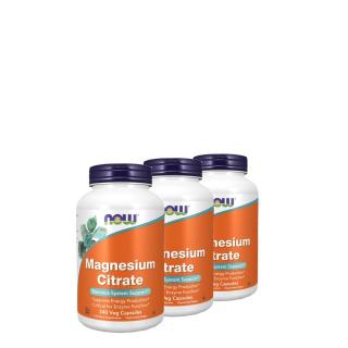 Magnézium citrát, Now Magnesium Citrate, 3x240 kapszula