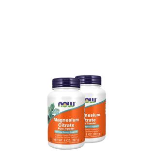 Magnézium citrát por, Now Magnesium Citrate Powder, 2x227 g