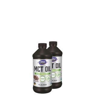 MCT olaj, csokoládé-mokka ízesítés, Now MCT Oil, 2x473 ml