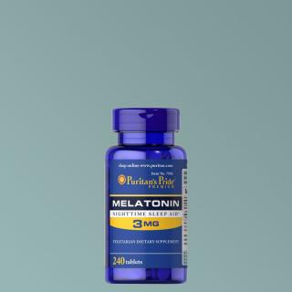 Melatonin 3 mg, Puritan's Pride Melatonin, 240 tabletta