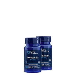 Melatonin 300 mcg, Life Extension Melatonin, 2x100 kapszula