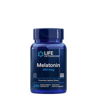 Melatonin 500 mcg, Life Extension Melatonin, 200 kapszula