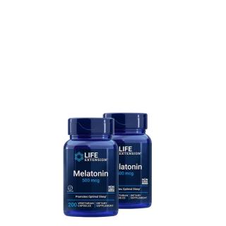 Melatonin 500 mcg, Life Extension Melatonin, 2x200 kapszula