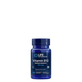 Metilkobalamin 500 mcg, Life Extension Vitamin B12 Methylcobalamin, 100 tabletta