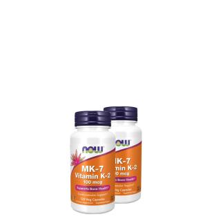 MK-7 K2 vitamin 100 mcg, Now MK-7 Vitamin K-2, 2x120 kapszula