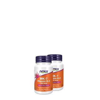 MK-7 K2 vitamin 100 mcg, Now MK-7 Vitamin K-2, 2x60 kapszula