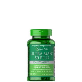 Multivitamin 50 év feletti férfiaknak, Puritan's Pride Ultra Man 50 Plus, 60 tabletta