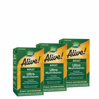 Multivitamin felnőtteknek, Nature's Way Adult Ultra Multivitamin, 3x60 tabletta