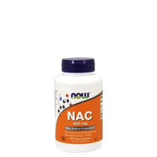 N-acetil-cisztein 600 mg, Now NAC with Selenium &amp; Molybdenum, 100 kapszula