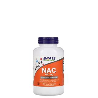 N-acetil-cisztein 600 mg, Now NAC with Selenium &amp; Molybdenum, 250 kapszula