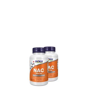 N-acetil-cisztein 600 mg, Now NAC with Selenium &amp; Molybdenum, 2x100 kapszula
