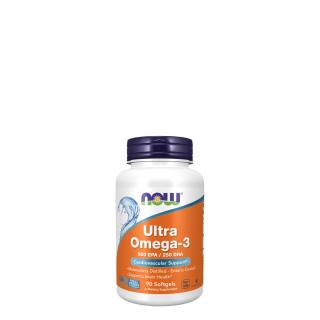 Nagydózisú halolaj (szarvasmarha-zselatin) 500 EPA/ 250 DHA, Now Ultra Omega-3 (Bovine Gelatin), ...