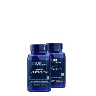 Öregedésgátló komplex rezveratrollal, Life Extension Optimized Resveratrol, 2x60 kapszula