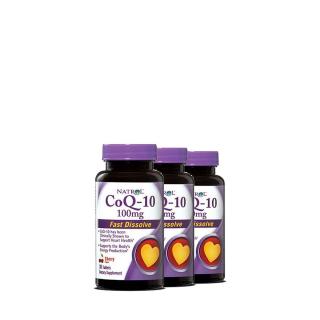 Q10 koenzim 100 mg, Natrol CoQ-10, 3x30 tabletta