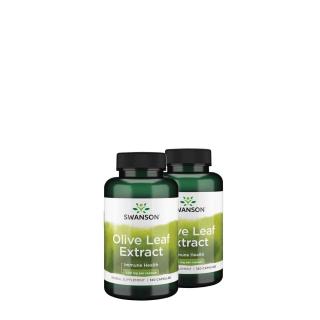 Standardizált olajfalevél kivonat 500 mg, Swanson Olive Leaf Extract, 2x120 kapszula