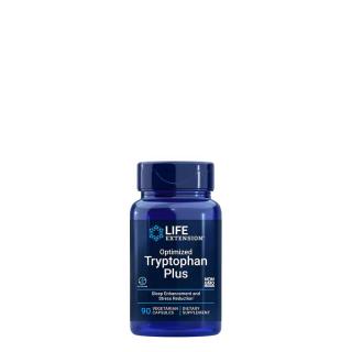 Stresszoldó és alvássegítő komplex triptofánnal, Life Extension Optimized Tryptophan Plus, 90 kap...