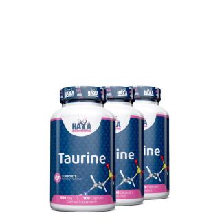 Taurin aminosav 500 mg, Haya Labs Taurine, 3x100 kapszula