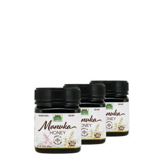 Új-zélandi manuka méz, Now Manuka Honey, 3x250 g