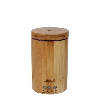 Ultraszónikus illóolaj párologtató, valódi bambusz, Now Essential Oil Diffuser